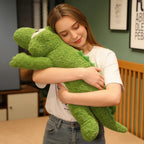 Large Soft Dino Plush Toy Crocodile Stuffed Animal Bed Pillow Toy For Kids and Adult