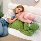 Large Soft Dino Plush Toy Crocodile Stuffed Animal Bed Pillow Toy For Kids and Adult
