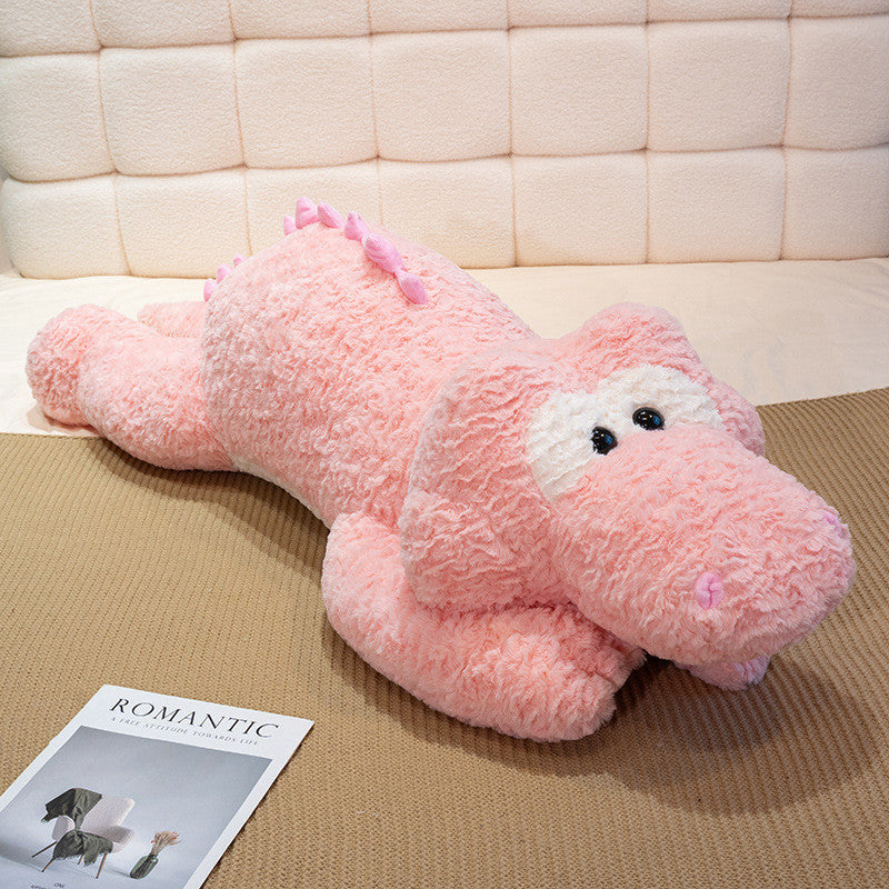Large Soft Dino Plush Toy Crocodile Stuffed Animal Bed Pillow Toy For Kids and Adult