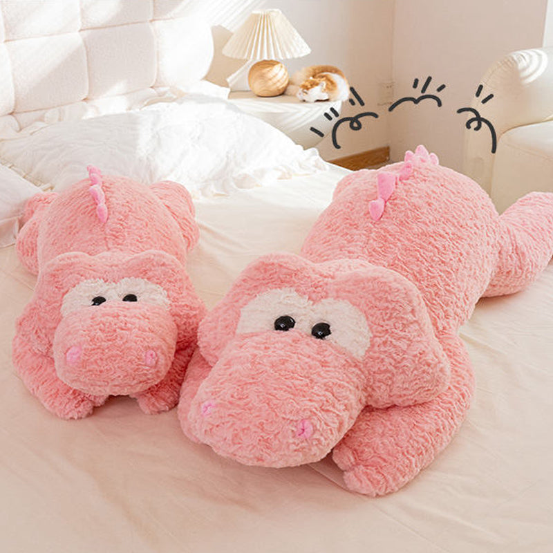 Large Soft Dino Plush Toy Crocodile Stuffed Animal Bed Pillow Toy For Kids and Adult