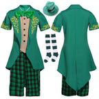 Leprechaun Costume Kids Adults Saint Patricks Day Outfit Green Irish Fancy Dress Full Set
