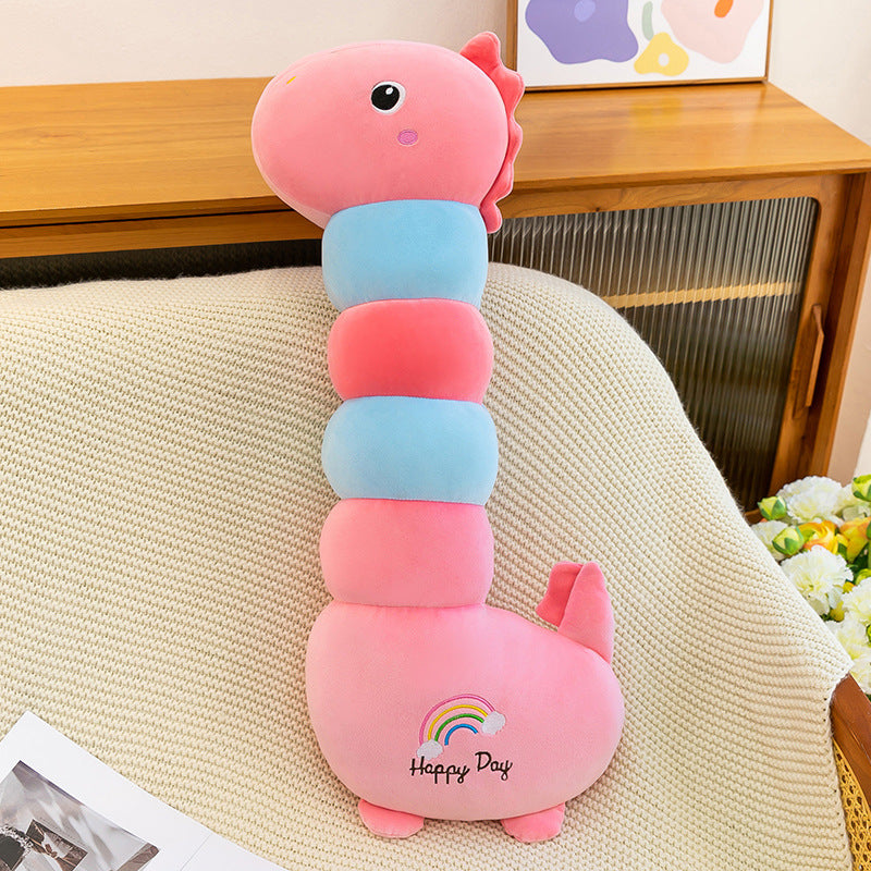 Long Dinosaur Plush Pillow Cute Soft Stuffed Animal Comfort Toy For Girls and Boys