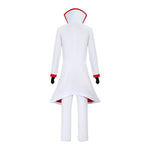 Adult Lucifer Cosplay Costume Mens Fancy Lucifer Morningstar Outfit with Gloves White Hat for Dress Up Party