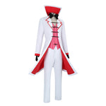 Adult Lucifer Cosplay Costume Mens Fancy Lucifer Morningstar Outfit with Gloves White Hat for Dress Up Party