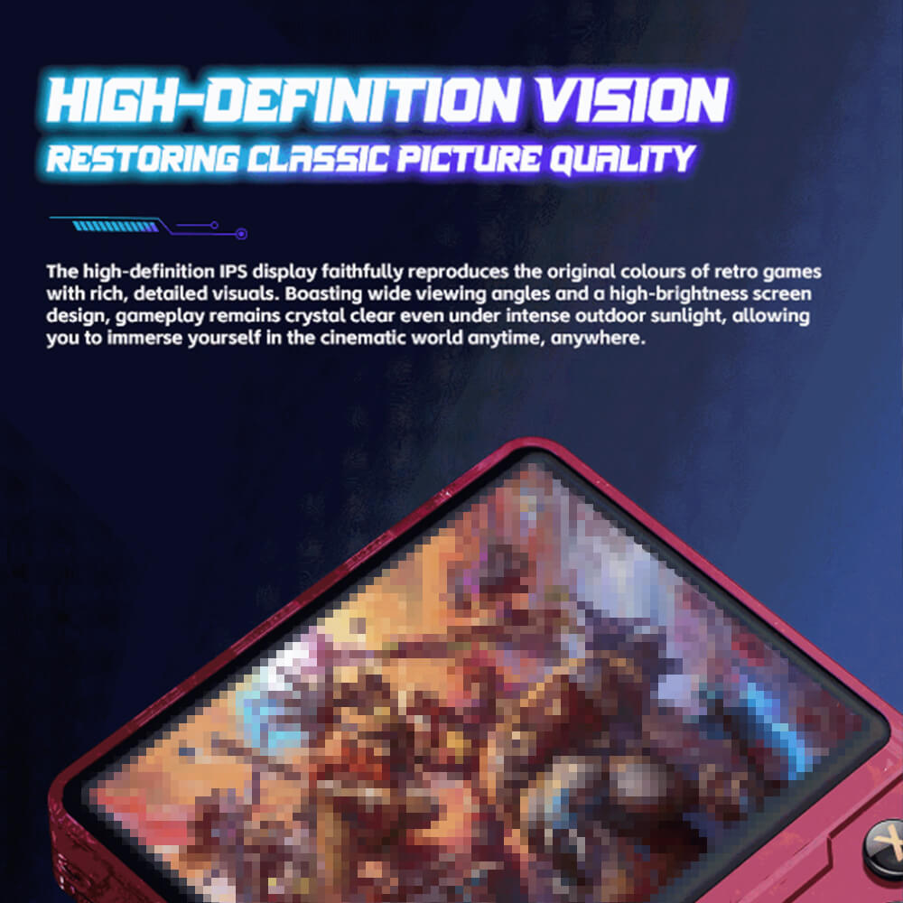M9 Retro Handheld Game Console 128G SD Card Game Console with 18000+ Games and Dual 3D Joysticks For Gamers