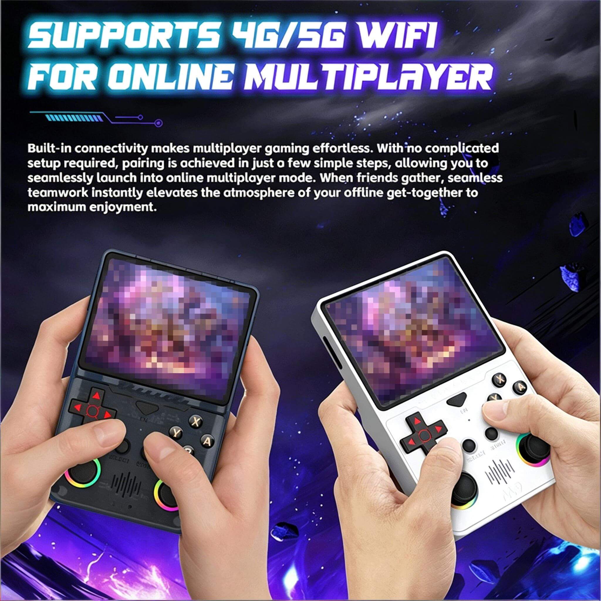M9 Retro Handheld Game Console 128G SD Card Game Console with 18000+ Games and Dual 3D Joysticks For Gamers