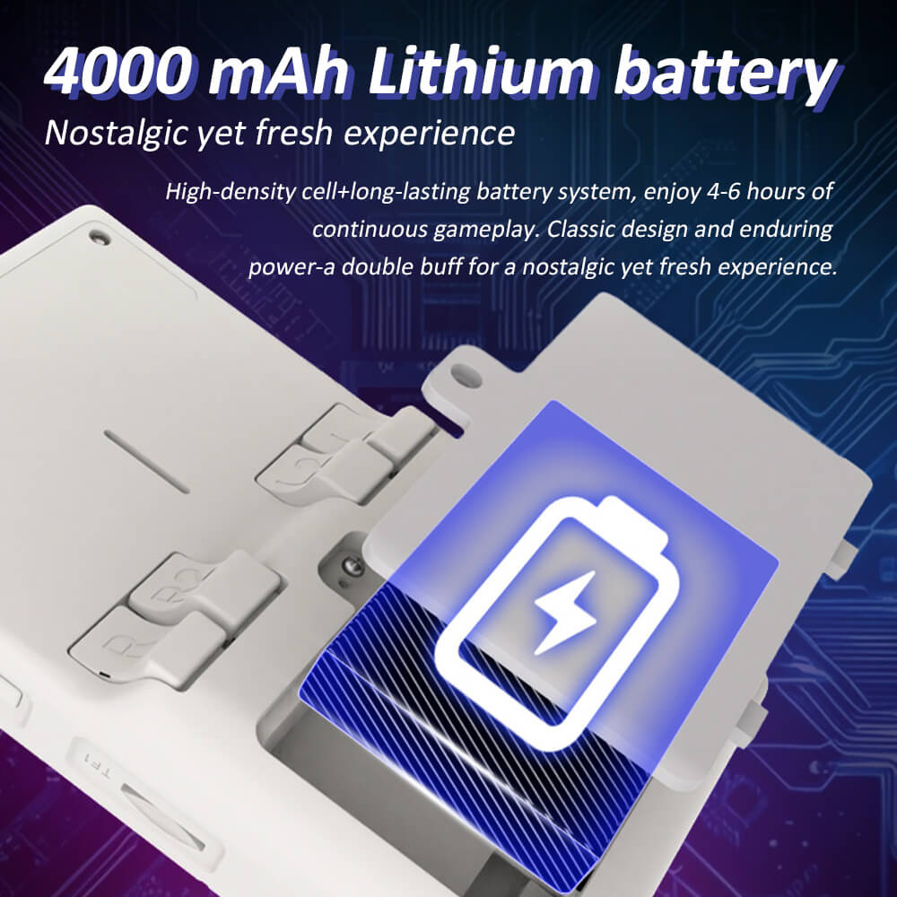 MINI40 Handheld Game Console Game 4.0'' 128GB SD Card Retro Console with RK3326 Chip and 4000mAh Battery
