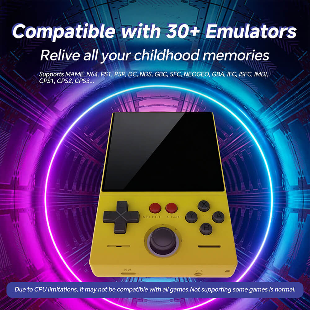 MINI40 Handheld Game Console Game 4.0'' 128GB SD Card Retro Console with RK3326 Chip and 4000mAh Battery