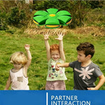 2in1 Magic Ball with 6 Light Music Transforming Flying Saucer Outdoor Indoor Interaction Toy