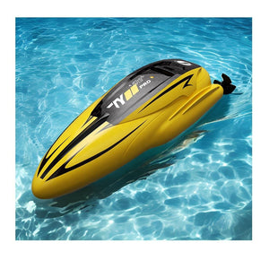 Kids Remote Control Boat 2.4G RC Rolling Stunt Boat Two Speeds Adjustable Speedboat