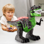 2.4G RC Dinosaur 360° Rotation Spray T-Rex with LED Light Up Realistic Dinosaur Toys