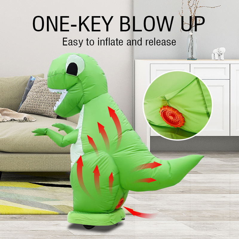 2.4Ghz Remote Control Dinosaur Unicorn Automatic Inflatable Toy with Two-speed Adjustment