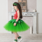 Girls Lilo Costume Pelekai Ball Gown Dress with Headband and Accessories for Halloween Cosplay