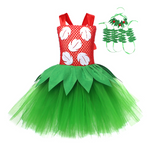 Girls Lilo Costume Pelekai Ball Gown Dress with Headband and Accessories for Halloween Cosplay