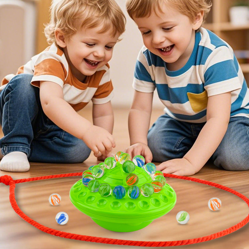 Marble Balancing Game with 60 Glass Marbles Storage Base Balancing Beads Family Fun Game for Kids & Adults