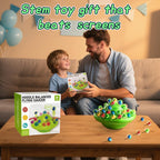 Marble Balancing Game with 60 Glass Marbles Storage Base Balancing Beads Family Fun Game for Kids & Adults