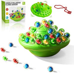 Marble Balancing Game with 60 Glass Marbles Storage Base Balancing Beads Family Fun Game for Kids & Adults