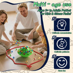 Marble Balancing Game with 60 Glass Marbles Storage Base Balancing Beads Family Fun Game for Kids & Adults