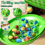 Marble Balancing Game with 60 Glass Marbles Storage Base Balancing Beads Family Fun Game for Kids & Adults