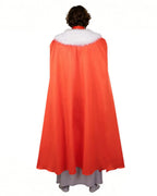 Grand Regent Costume Red Hero Combat Robe with Fur-Collared Cloak Full Set