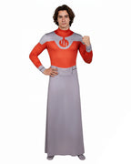 Grand Regent Costume Red Hero Combat Robe with Fur-Collared Cloak Full Set