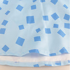 Kids Matilda Wormwood Costume Blue Dress Girls Halloween Cosplay Outfit