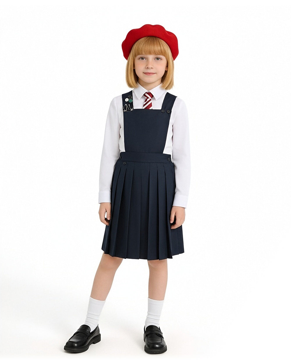 Matilda Wormwood Costume Hortensia Musical School Uniform Cosplay Dress Full Set for Kids Adults