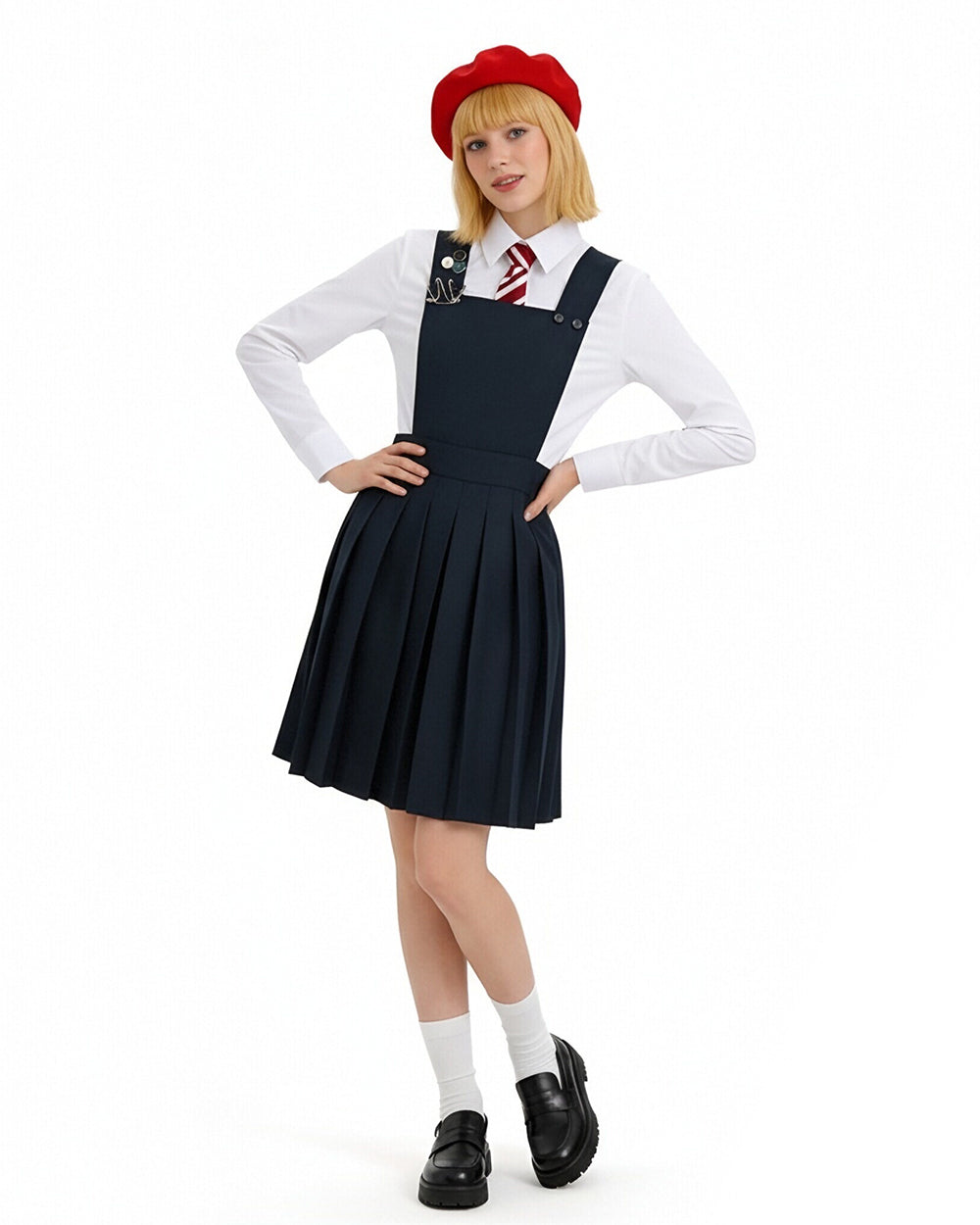 Matilda Wormwood Costume Hortensia Musical School Uniform Cosplay Dress Full Set for Kids Adults