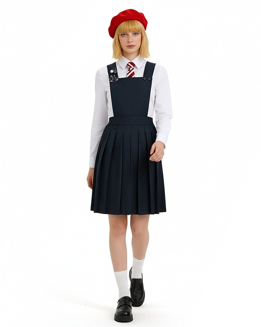 Matilda Wormwood Costume Hortensia Musical School Uniform Cosplay Dress Full Set for Kids Adults