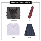 Matilda Wormwood Costume Gray School Uniform Girls Adults Halloween Cosplay Outfit