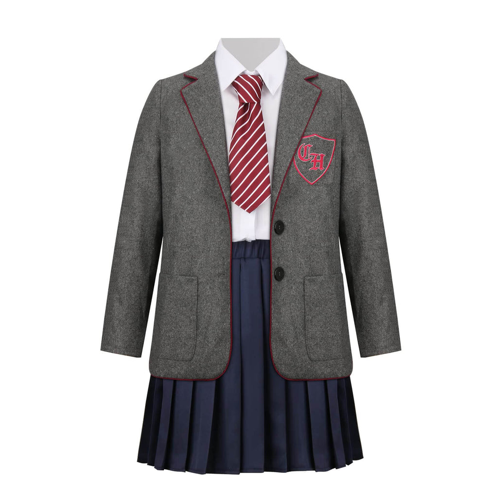 Matilda Wormwood Costume Gray School Uniform Girls Adults Halloween Cosplay Outfit