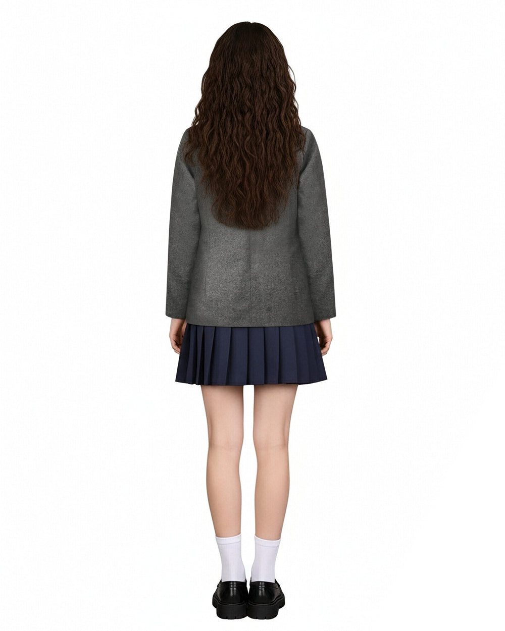 Matilda Wormwood Costume Gray School Uniform Girls Adults Halloween Cosplay Outfit