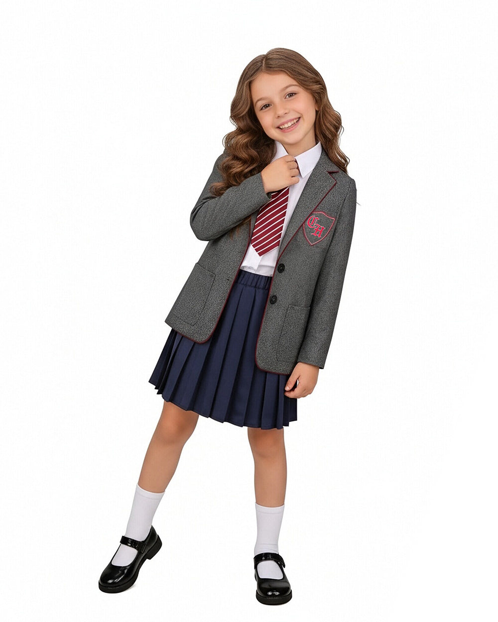 Matilda Wormwood Costume Gray School Uniform Girls Adults Halloween Cosplay Outfit