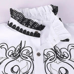 Mens Medieval Clothing Ruffle Pirate Shirt Steampunk Victorian Western Cowboy Costume