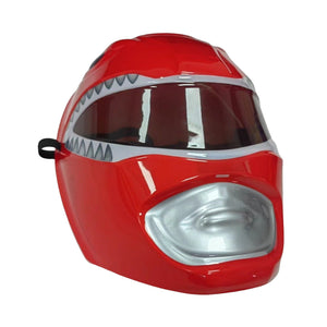 Kids Adults Red Ranger Helmet Mighty Morphin Mask for Dress Up Party