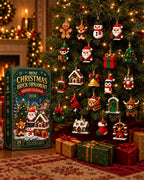 2026 Mini Christmas Brick Ornament Advent Calendar 24-Day Hanging Tree Decor
