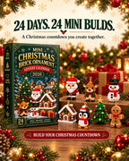 2026 Mini Christmas Brick Ornament Advent Calendar 24-Day Hanging Tree Decor