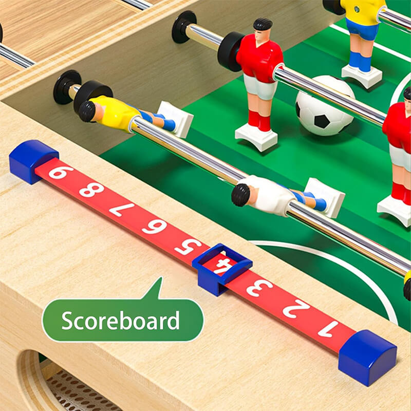Mini Foosball Table Game Portable Tabletop Soccer Game Educational Toys for Family & Parties