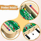 Mini Foosball Table Game Portable Tabletop Soccer Game Educational Toys for Family & Parties