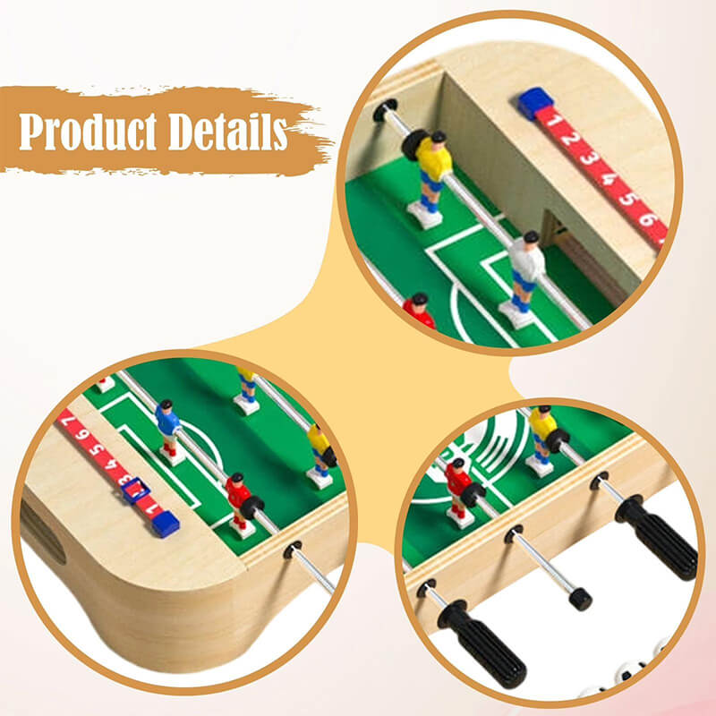 Mini Foosball Table Game Portable Tabletop Soccer Game Educational Toys for Family & Parties