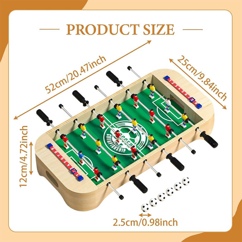 Mini Foosball Table Game Portable Tabletop Soccer Game Educational Toys for Family & Parties