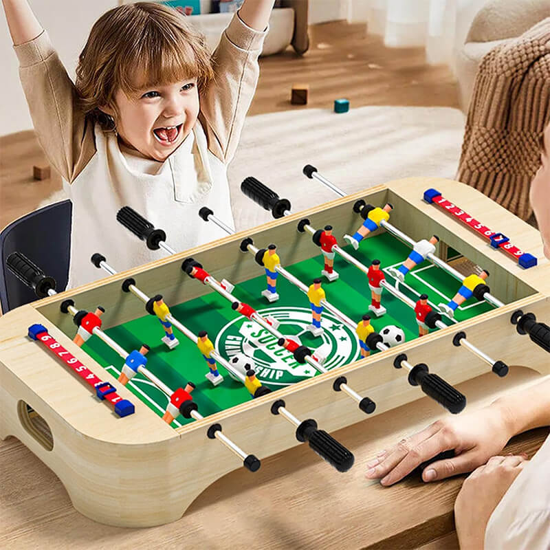 Mini Foosball Table Game Portable Tabletop Soccer Game Educational Toys for Family & Parties
