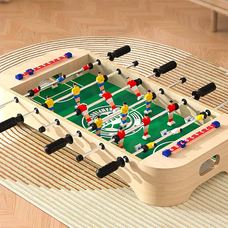 Mini Foosball Table Game Portable Tabletop Soccer Game Educational Toys for Family & Parties
