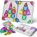 40pcs Mini Magnetic Tiles Colorful Magnetic Building Blocks Set for Kids Educational Toys