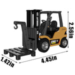 1/64 Mini RC Forklift with Trailer Alloy Simulation Car 2.4G Dual-Mode Remote RC Car