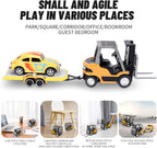 1/64 Mini RC Forklift with Trailer Alloy Simulation Car 2.4G Dual-Mode Remote RC Car