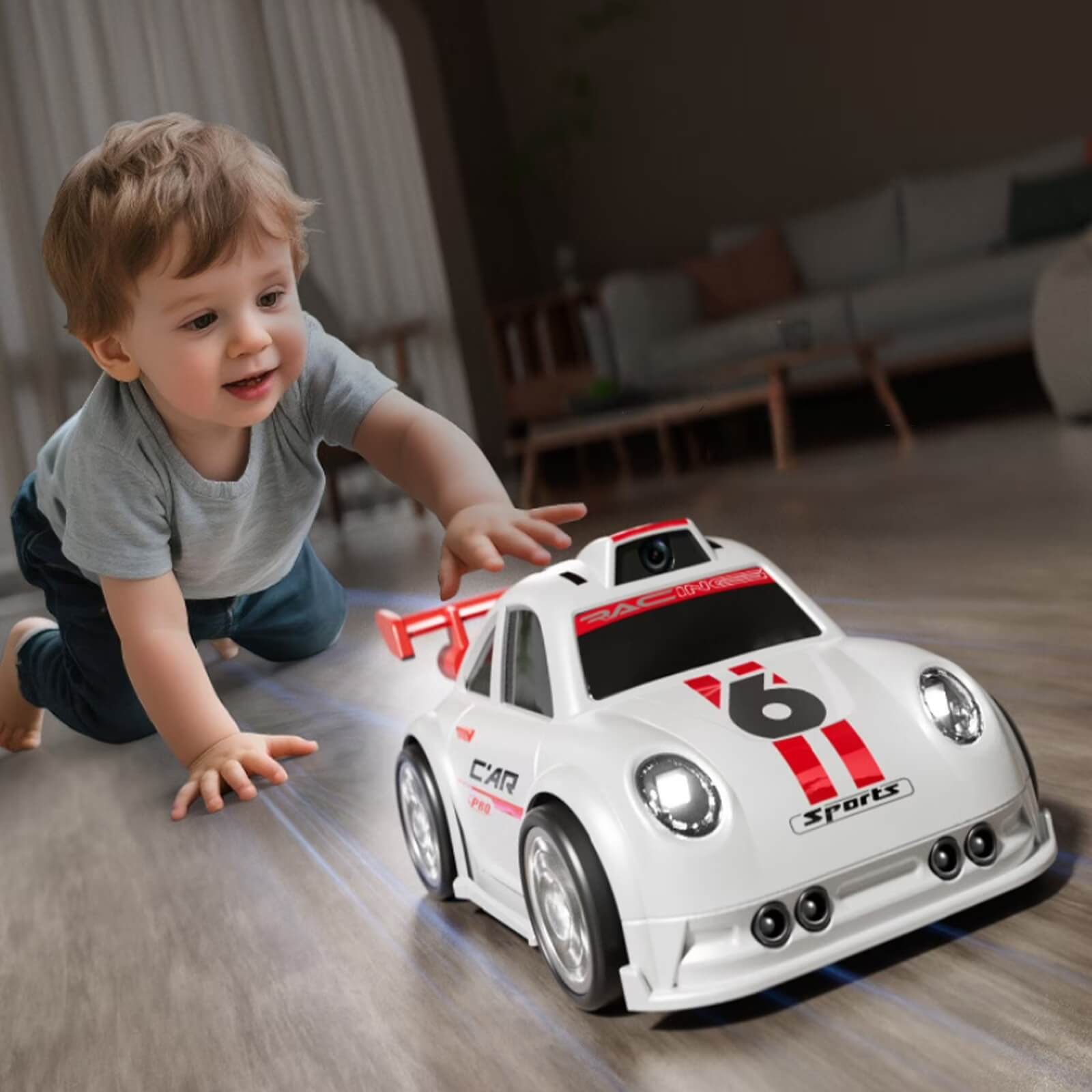 Mini RC Racing Cars with HD Camera Remote Drift Car Multi-Mode Induction Toy for Kids 3+