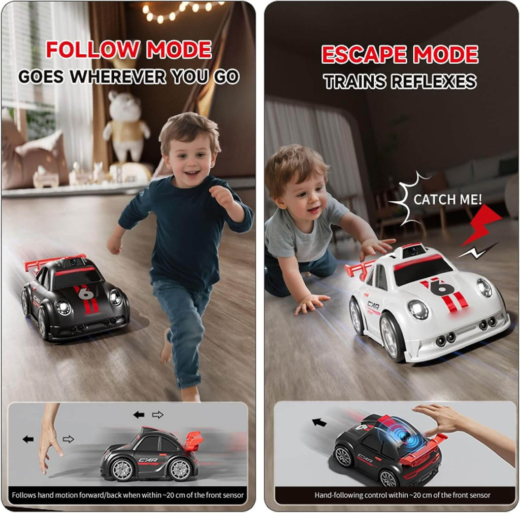 Mini RC Racing Cars with HD Camera Remote Drift Car Multi-Mode Induction Toy for Kids 3+