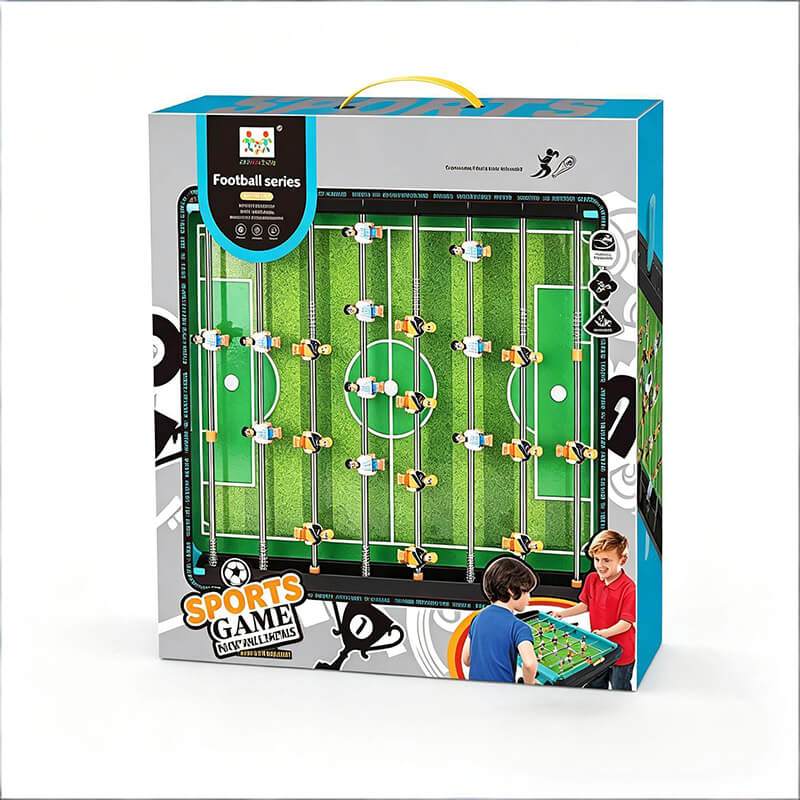 Mini Tabletop Foosball Soccer Game Portable 2-Player Football Toy for Kids & Family Fun