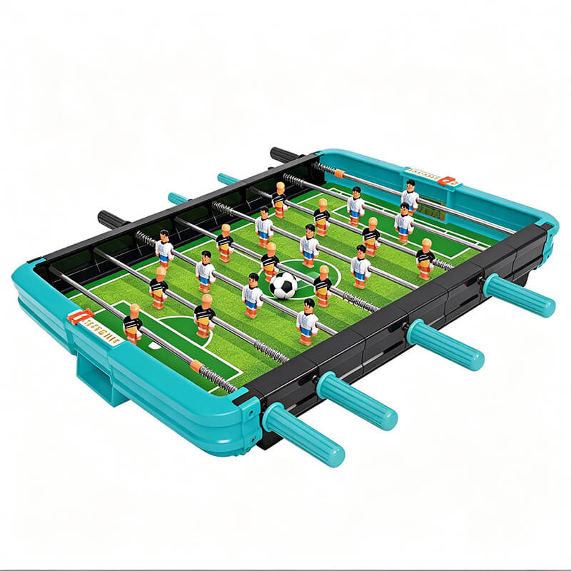Mini Tabletop Foosball Soccer Game Portable 2-Player Football Toy for Kids & Family Fun